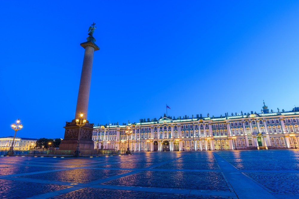 Winter Palace on Palace Square in Saint Petersburg, Russia