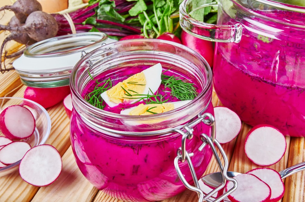 Cold beetroot soup