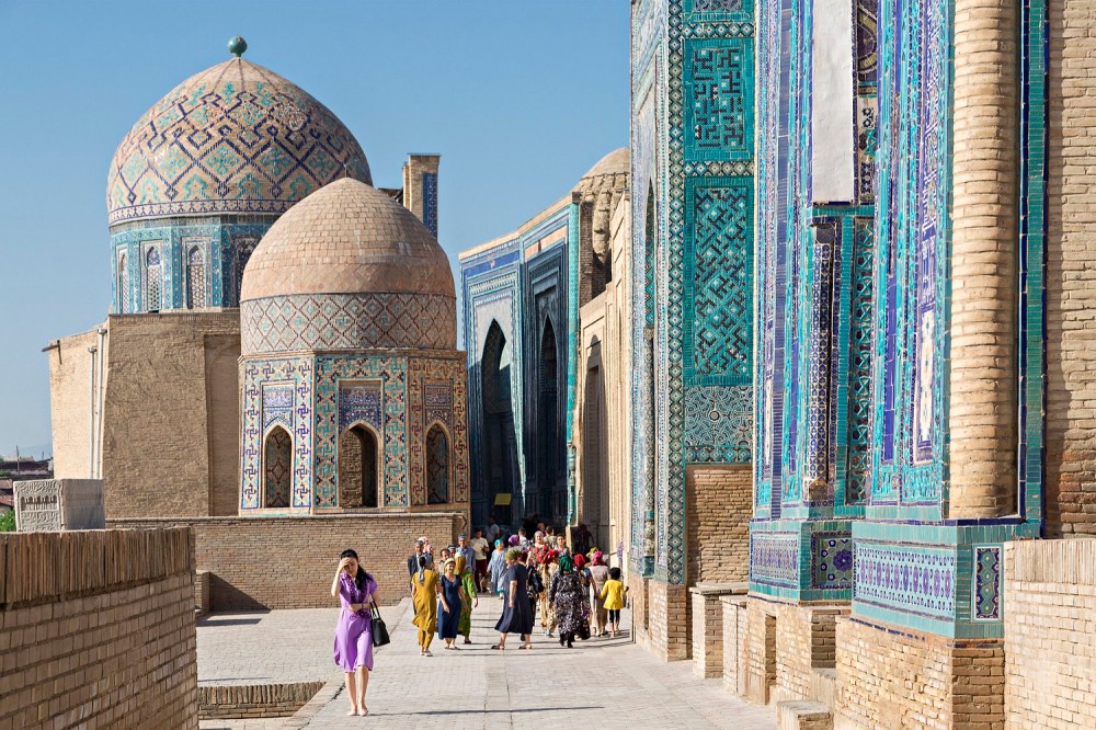 Shahi Zinda, in Samarkand, Uzbekistan.