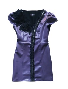 Loi minidress ecopelle viola